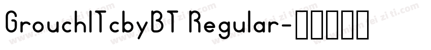 GrouchlTcbyBT Regular字体转换
